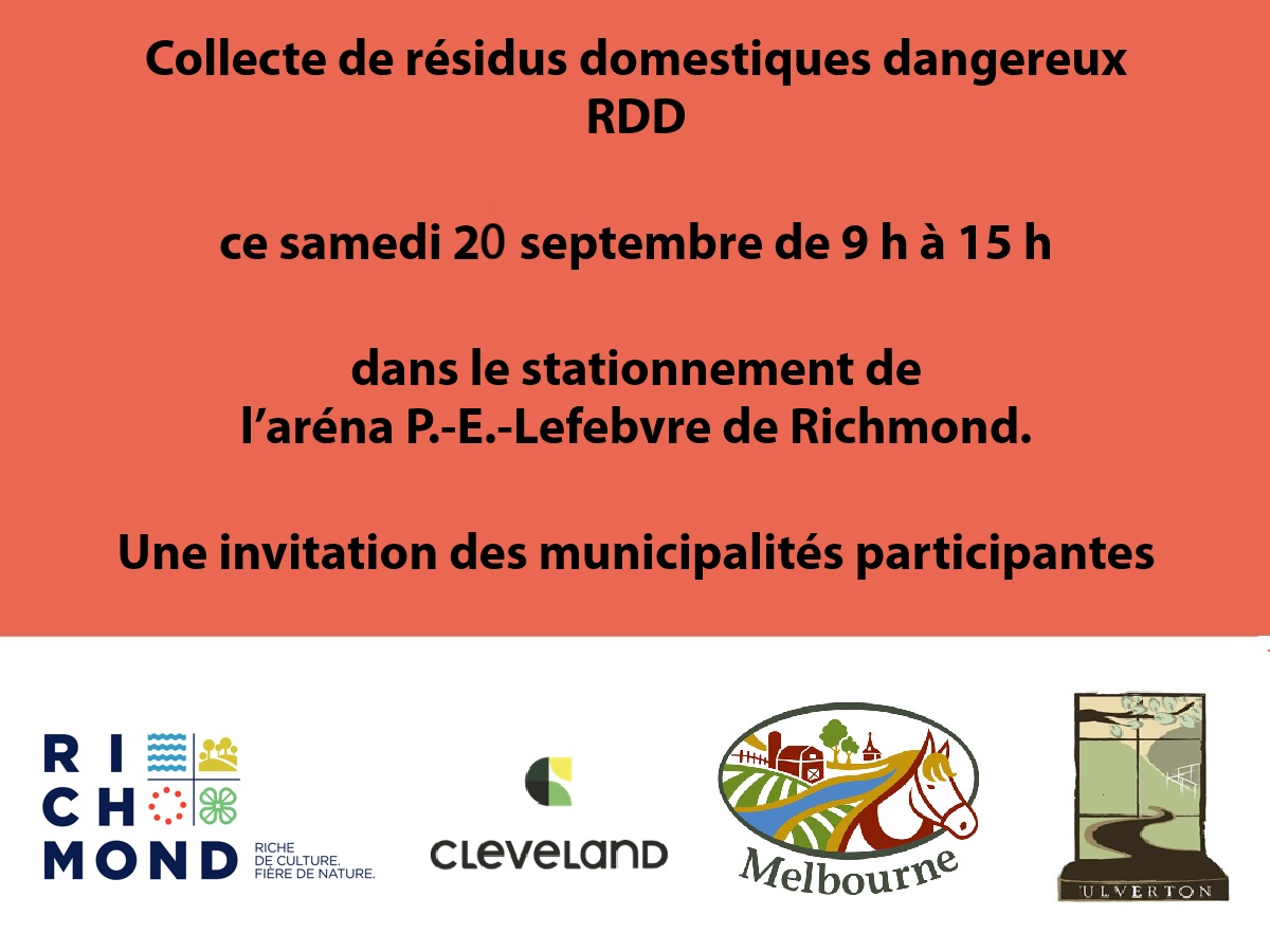 Collecte des RDD – 20 septembre 2025